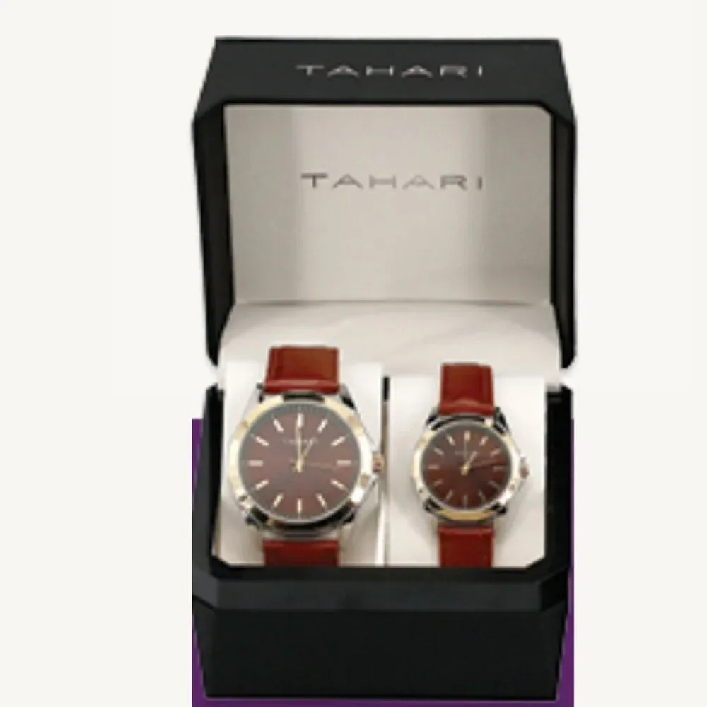 NIB - Tahari His and Her's Matching Watch Set (2 Watches)